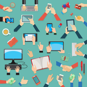 人類的鼻子電子產(chǎn)品 機械設備中的漫畫創(chuàng)意